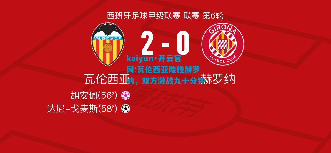 瓦伦西亚险胜赫罗纳，双方激战九十分钟